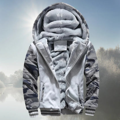 Quinn - fleece jacket with hood and zip