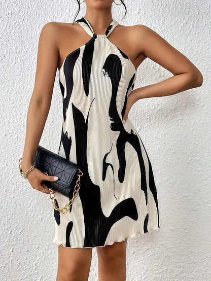 Penelope – sleeveless dress with all-over print