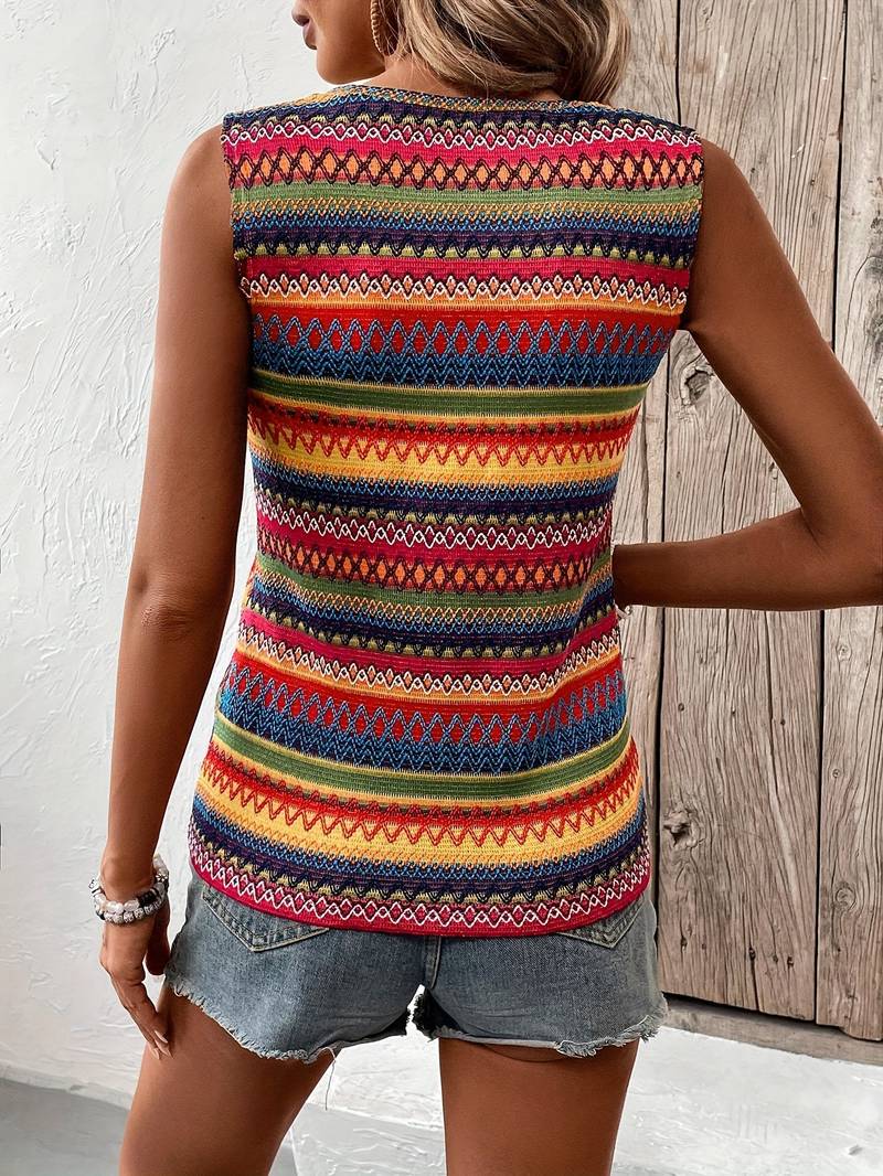 Hannah – colorful striped tank top