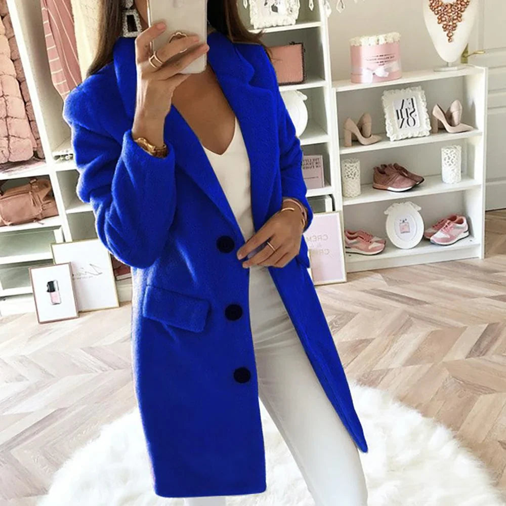 Aurora | elegant long blazer coat