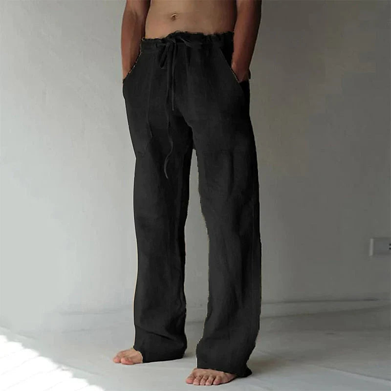 Arthur - men's baggy linen trousers