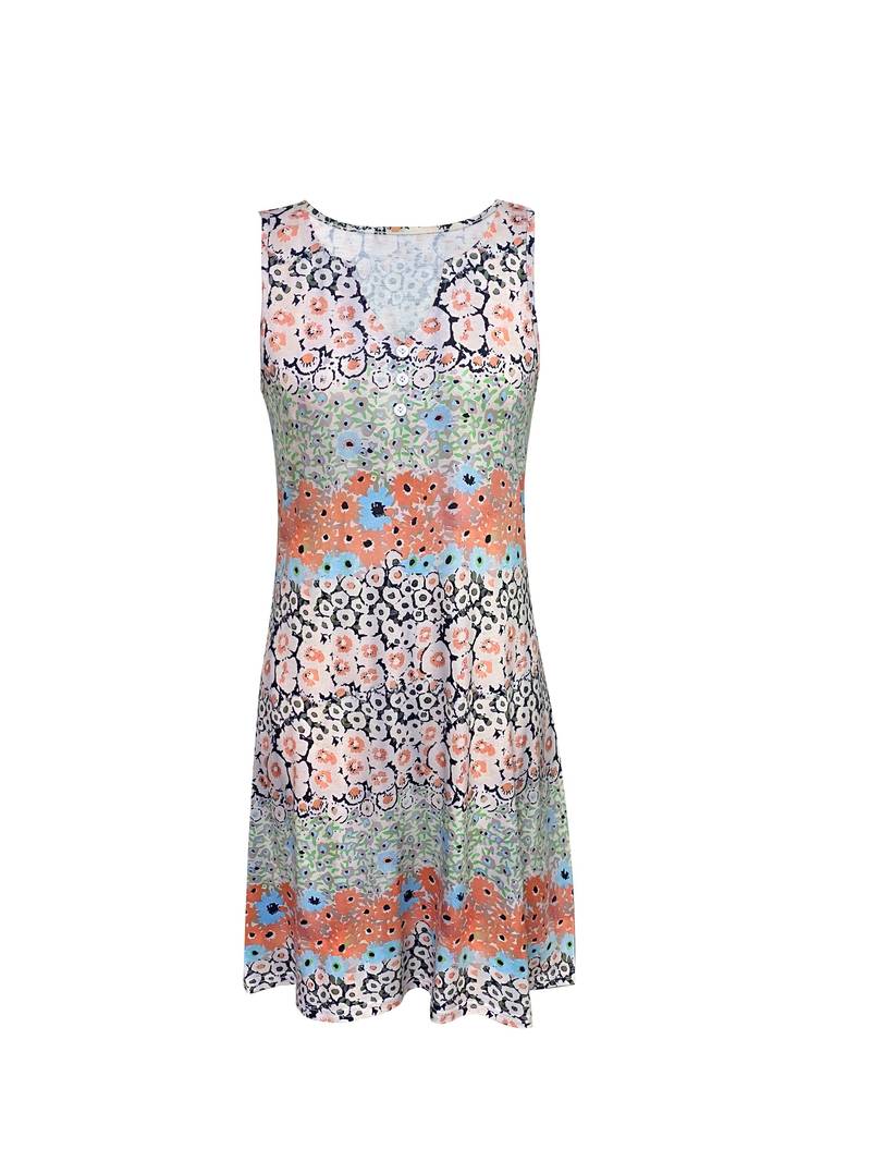 Ella floral print sleeveless tank dress