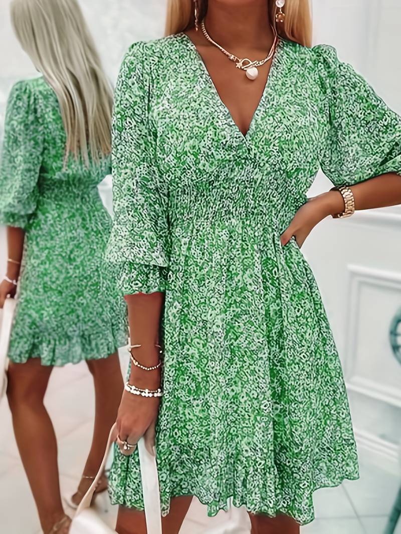 Grace - boho puff sleeve dress