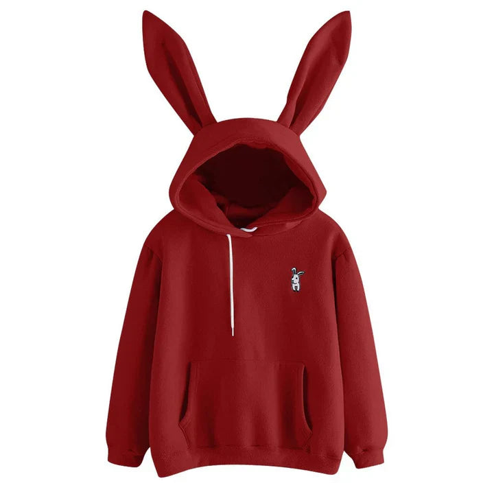 Pera - women's sweatshirt with hood and rabbit ears