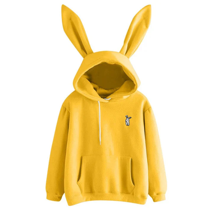 Pera - women's sweatshirt with hood and rabbit ears