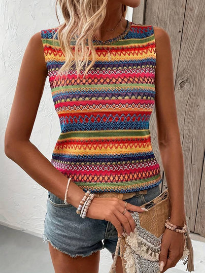 Hannah – colorful striped tank top