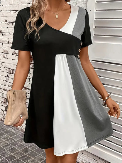 Ava – casual short sleeve loose dress