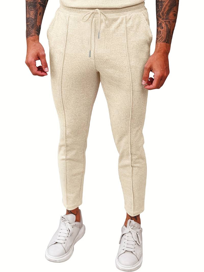 James men's waffle drawstring joggers