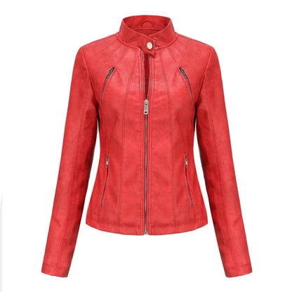 Adelija - stylish leather jacket