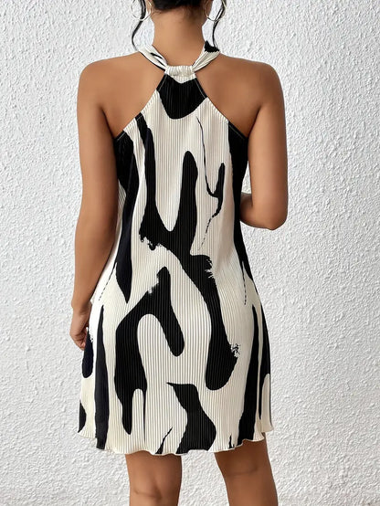 Penelope – sleeveless dress with all-over print