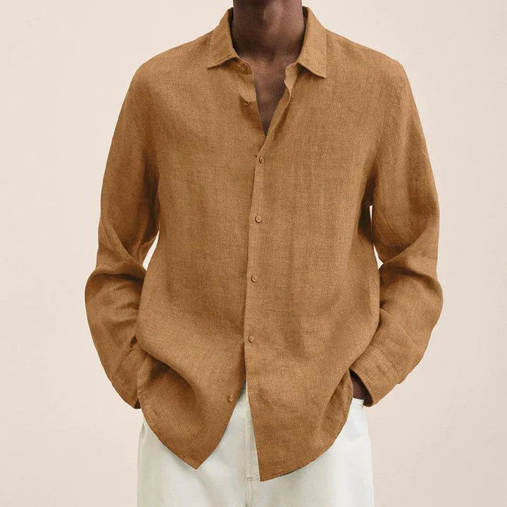 Elegant men's linen shirt - lightness meets versatility