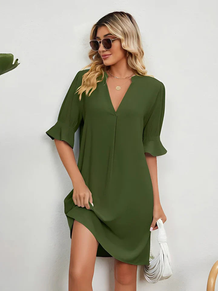 Amabel | summer women's dress with v-neck