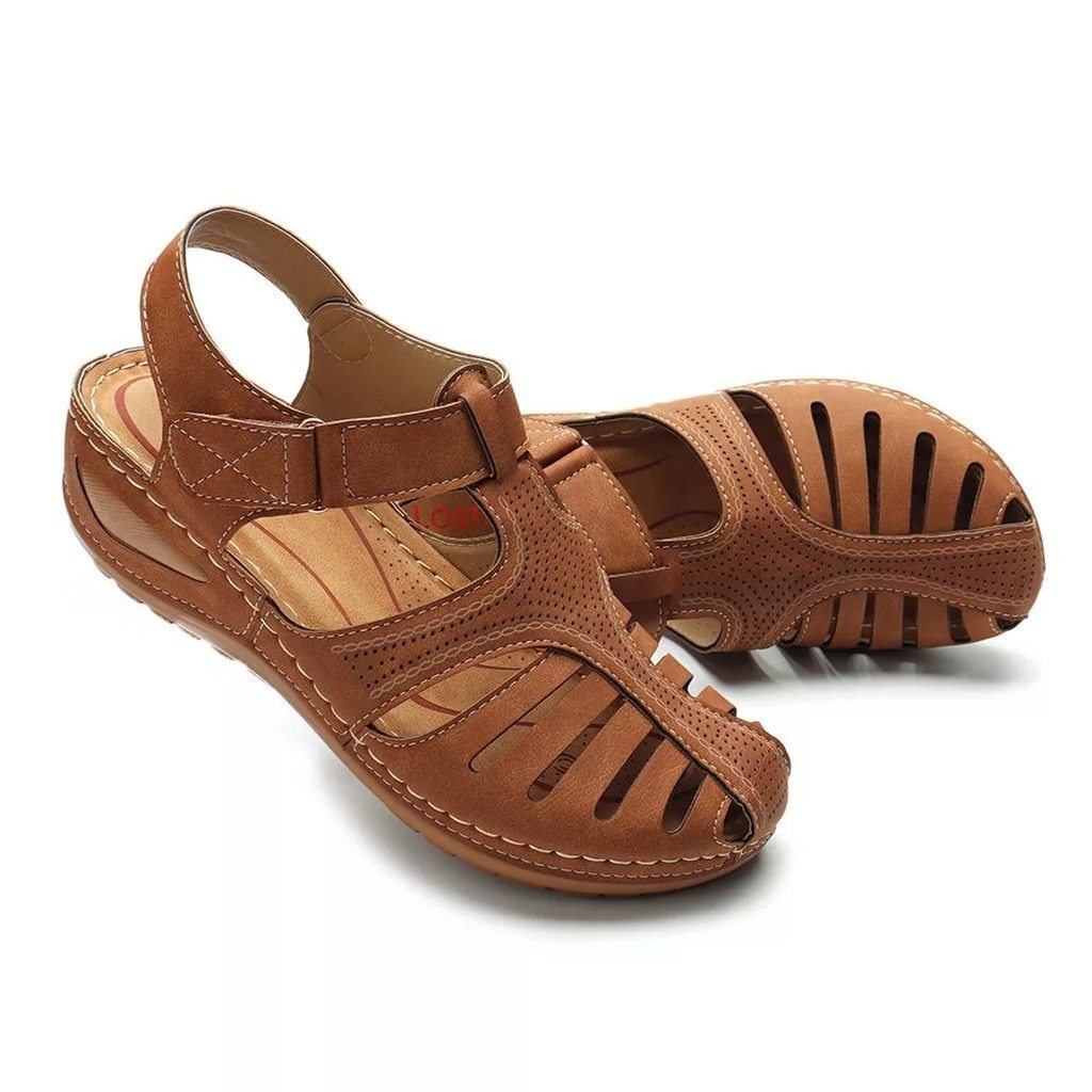 Ortho fit - breathable orthopedic sandals with low heel and correction function