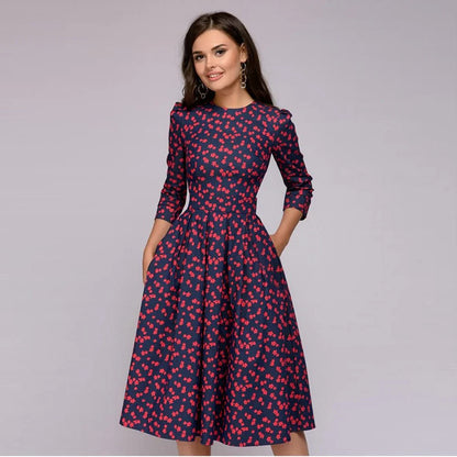 Retrozo – a noble, medium-length dress