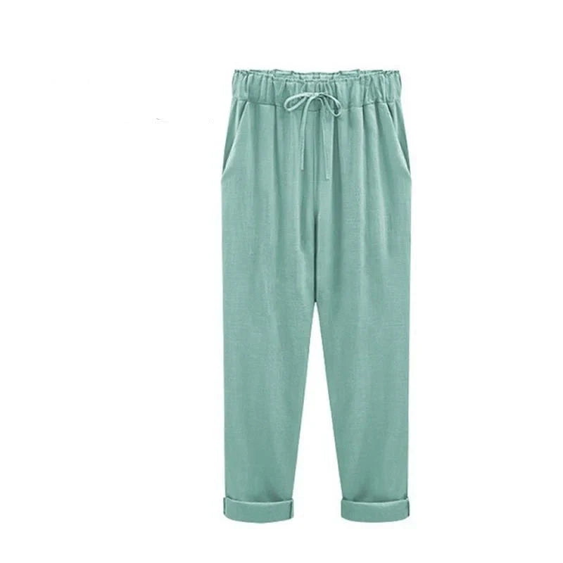 Cotton linen trousers