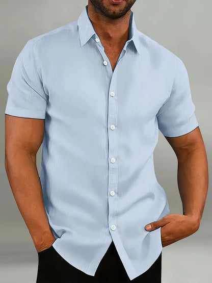 Brian - casual short sleeve button down