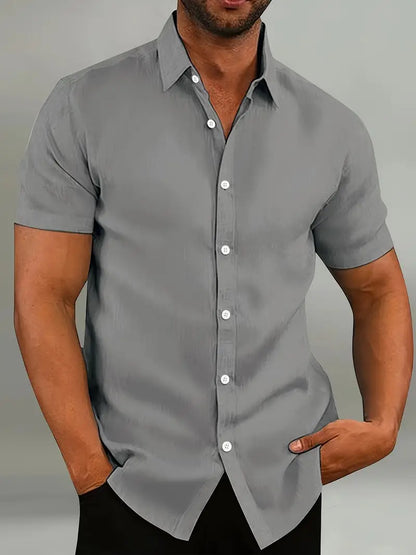 Brian - casual short sleeve button down